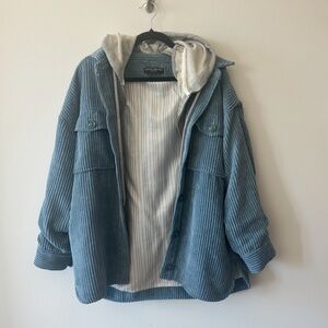 Central Park West Corduroy dickie hoodie jacket.